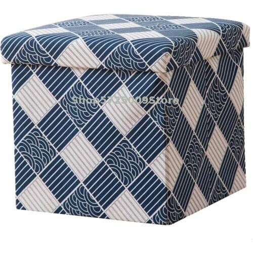 Square Storage Stool Storage Stool Adult Sofa Shoes Stool Small Stool Household Chair Storage Box Artifact