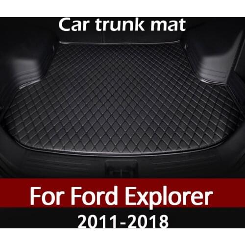 MIDOON Car trunk mat for Ford Explorer 2011 2012 2013 2014 2015 2016 2017 2018 cargo liner carpet interior accessories cover