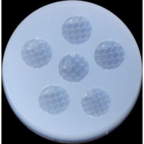 12mm Round Fish Scales Bead UV Resin Casting Mold Silicone Mold Jewelry Making E56C