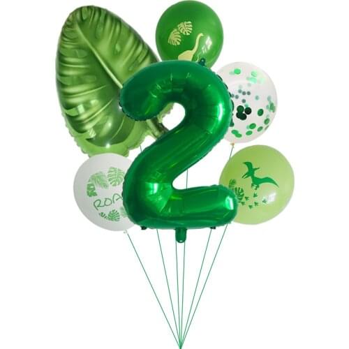 12/32inch Dino Birthday Balloons Dinosaur Jungle Wild Animal Party ROAR Latex Balloons Kids Birthday Party Air Balloon