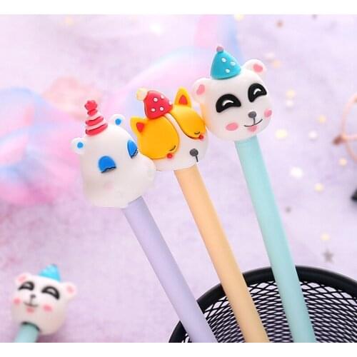 Small fresh neutral pen creative cartoon pressure reducing rotary pen super cute water pen stationery for students