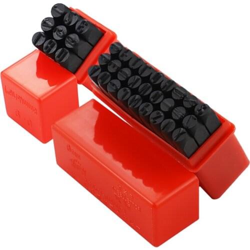 DIY Leather Stamping Letter and Number Tool Set, Carving Making Engraving Black Steel Tools, For Leather likers Perfect Tool