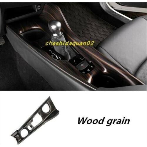 Peach wood grain Interior Gear Shift Frame Trim For Toyota C-HR CHR 2018-2020 Auto parts Car modification
