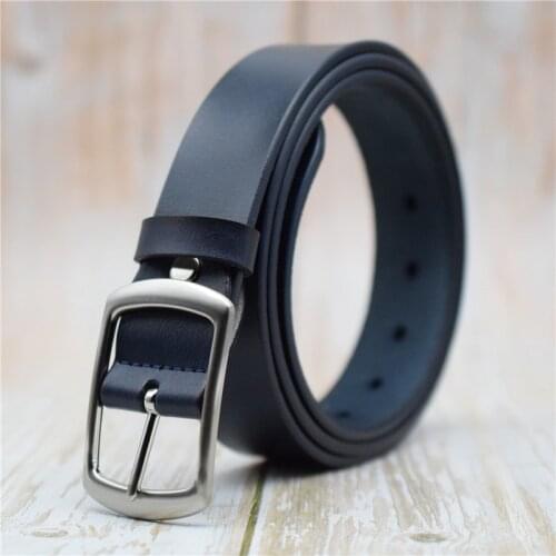 Cowskin Genuine Leather Belt Women/men Black/green/blue/coffee/red 3.2CM Width Female/male Leather Strap Belt Fashion Waist Belt