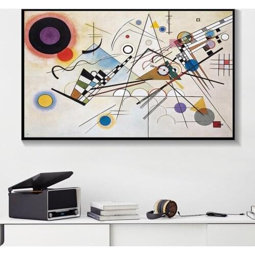 Modern Abstract Mural Irregular Geometry Color Printing Canvas Painting Picture Painting Poster Home Decor Living Room Frameless