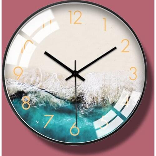 Modern Design Digital Wall Clock Nordic Silent Quartz Mute Wall Clock Minimalist Living Room Zegar Scienny Home Decor AD50WC