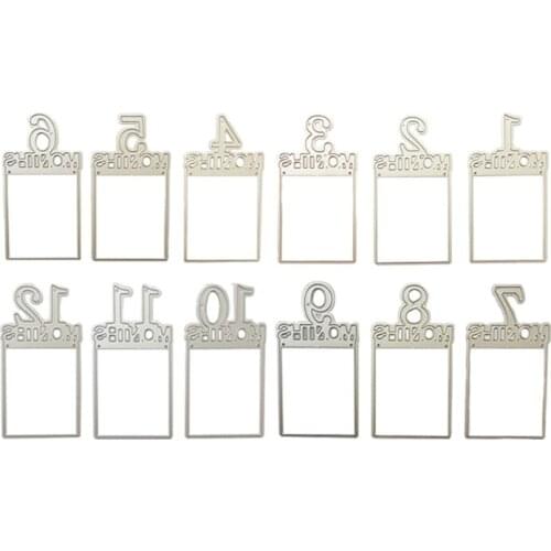 Photo Frame Metal Cutting Dies Stencil DIY Scrapbooking Album Paper Card Template Mold Embossing Craft Decoration Q1FD