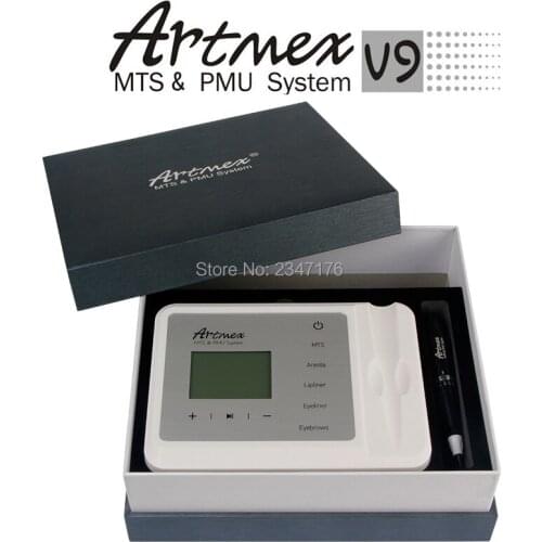 1 Set Artmex V9 Intelligent Digital Semi Permanent Makeup Machine Kit Device Swiss Motor tattoo Machine Cosmetic Tattoo Gun