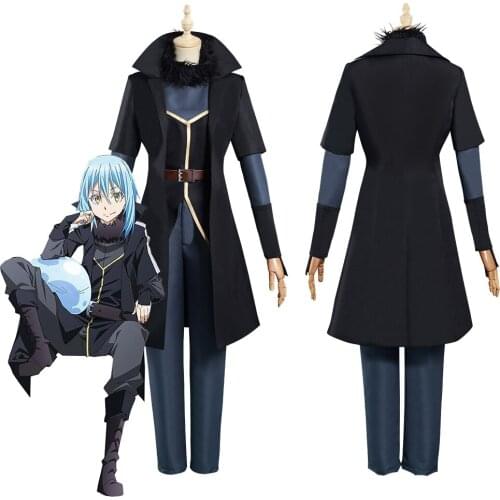 That Time I Got Reincarnated as a Slime Rimuru Tempest Cosplay Costume Jumpsuit Coat Pants Outfits Halloween Carnival Suit