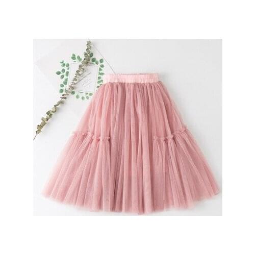 Girl skirts Summer Full Size Female Children Clothing Mesh Party Girl tutu Skirt Princess Faldas de chica fashion Jupes fille