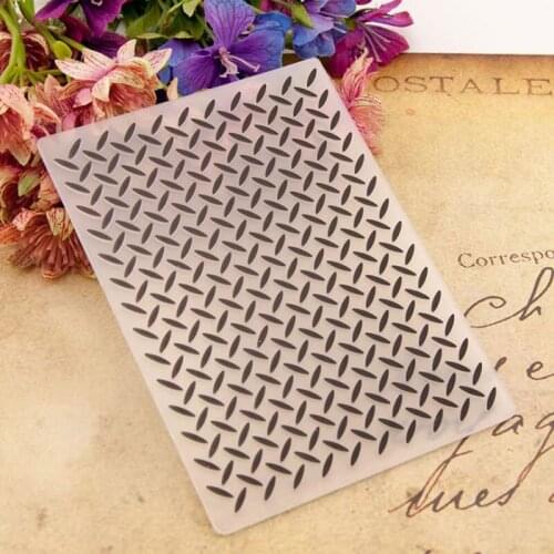 1 Pcs Cute Geometric Background DIY Plastic Embossing Folders for Scrapbooking Paper Craft/Card Making Decoration Supplies
