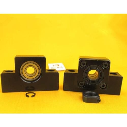 1PCS Ballscrew End Supports Set Aluminum One Fixed Side Floated Side Lock Nut