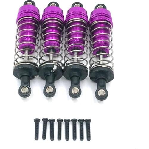 4PCs/1set Metal Front&Rear Universal Shock Absorber for Wltoys 124019 144001 RC Car Upgrade Parts
