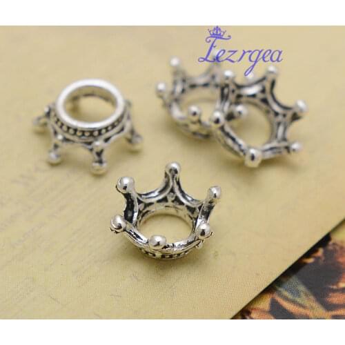 40pcs/lot--14x6mm,crown chams, Antique silver plated Princess Crown charms,DIY supplies, Jewelry accessories