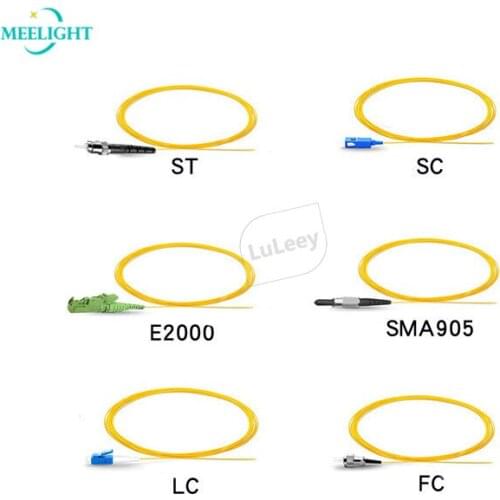 50pcs Optical fiber tail fiber FC/UPC single mode single core 9/125um PVC