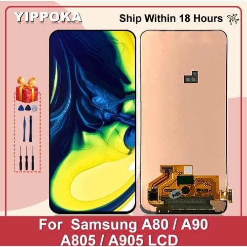 6.7"Original For Samsung Galaxy A80 2019 LCD A905 Display Assembly Replacement Parts For Galaxy A805 SM-A805F SM-A8050 LCD