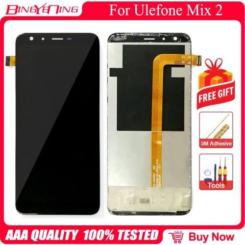 BingYeNing New Original For Ulefone Mix 2 Touch Screen + 1440X720 LCD Display Assembly Replacement
