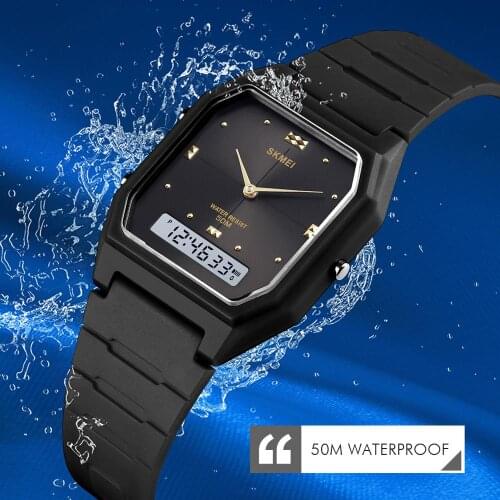 SKMEI 1604 Watch Men Digital Sports Watches 5Bar Waterproof Alarm Clock Fashion Military Men Electronic Watch montre homme