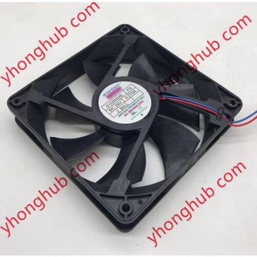 MECHATRONICS G1225H24B DC 24V 0.270A 120x120x25mm 2-wire Server Cooling Fan