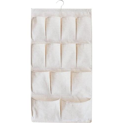 Double-Sided Wall Hanging Storage Bags Door Underwear Organizer Waterproof Bedroom Closet Toy Key Home Office Container