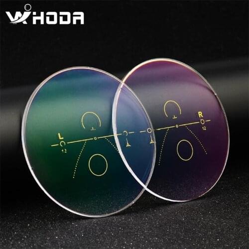 ADD+0.75~+3.00) Anti blue light Photochromic Multifocal Progressive Glasses Lens ,Myopia Presbyopia Prescription Optical Lenses
