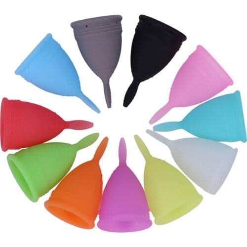 Reusable Women Silicone Menstrual Cup Feminine Hygiene Health Period Cup Menstrual Lady Cup