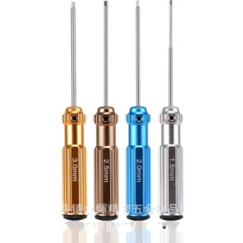 Extra Hard Titanium Herxagon Screwdrivers Honeycomb Titanium Tool Set1.5mm2.0mm2.5mm3.0mm