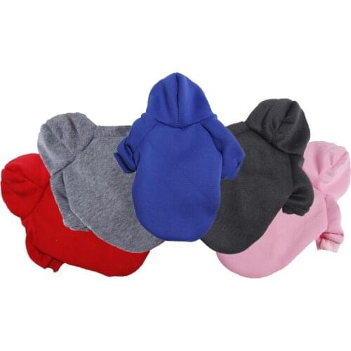 New Pet Hooded Hoodies Dog Clothes Six Colors Vest Breathable Comfortable Suitable for Small and Medium Dogs and Cats Washable