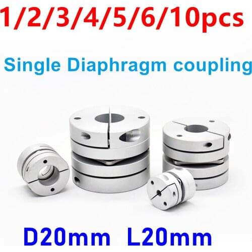 Aluminum Alloy Single Diaphragm Coupling Elastic Joint Connector D20 L20 Ball Screw Step Servo Motor Encoder Computer FA Parts