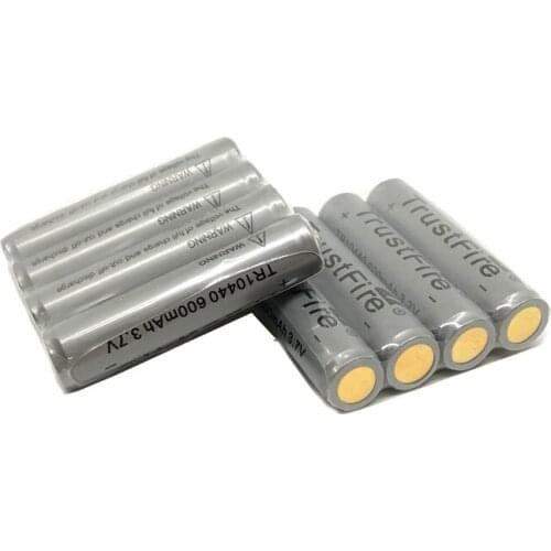 Wholesale TrustFire TR10440 600mah 3.7V Battery Rechargeable 10440 Lithium Batteries with Protected Borad For LED Flashlights
