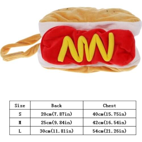 Pet Coat Hot Dog Funny Winter Stuffed Clothes Dog Puppy Cat Suit Costume Apparel
