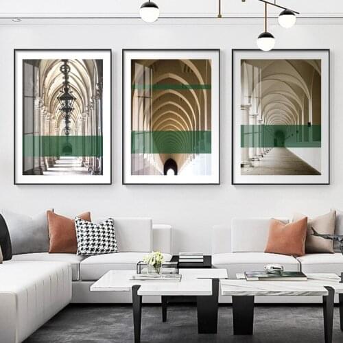 Abstract Modern Building Nordic Posters Spiral Ladder Roman Canvas Painting Picture Print Wall Art for Living Room Home Decor
