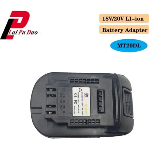 For Dewalt Convert For Makita 18V Li-ion Battery MT20DL Converter Adapter BL1830 BL1860 BL1815 to For Dewalt 18V 20V DCB200