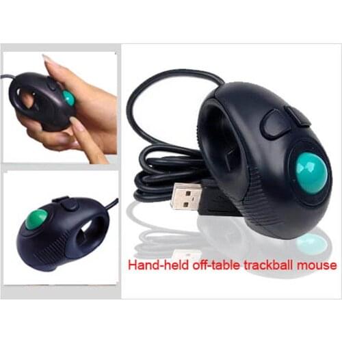 Wired Mouse Back Slide Mini Mouse Portable Trackball Mouse 3 Buttons 800 DPI USB Chargeable Professional Mice For PC Laptop