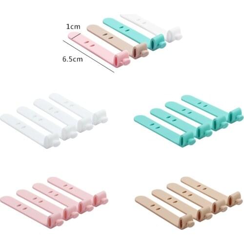 Dropship 4Pcs Silica Gel Cable Winder Earphone Protector USB Phone Holder Accessory Packe Organizers Creative Travel Accessories