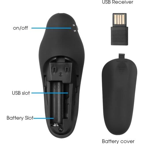 2.4G Wireless Red Laser Presenter Pointers Pen Pointers Remote Control USB RF Remote Control PPT Powerpoint Presentation