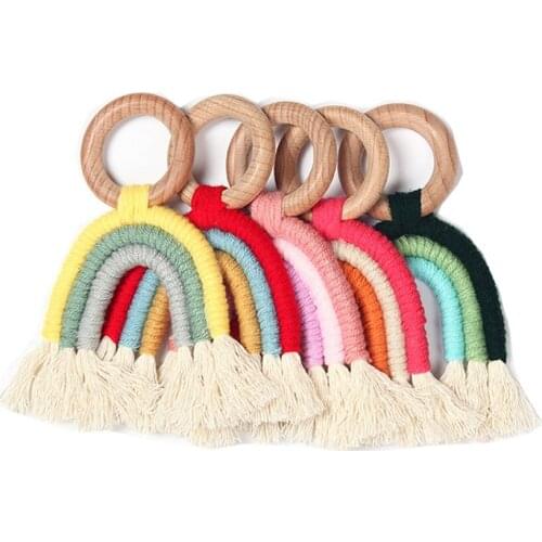 Nordic Kids Room Rainbow Hanging Decoration Rainbow Wall Hanging Decor Scandinavian Kids Room Decoration Accessories Room Decor