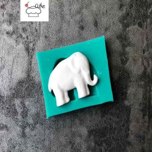 Elephant Cake Tool baking silicone mold hightemperature DIY chocolate cake decoration fondant Epoxy silicone mold H164