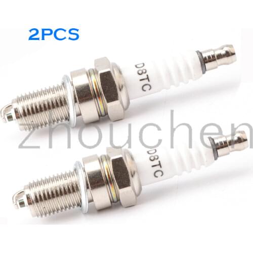 2PCS Motorcycle Spark Plug D8TC for DR8EA D8EA DR8EIX DR8EGP DPR8EA-9 DPR8EIX-9 IX24 X24ESR-U HG22 X24ESZU9 R6G A6GC