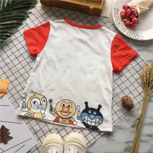Tonytaobaby Summer New Boys and Girls Cartoon Printed Cotton Knitted Short Sleeve T-shirt
