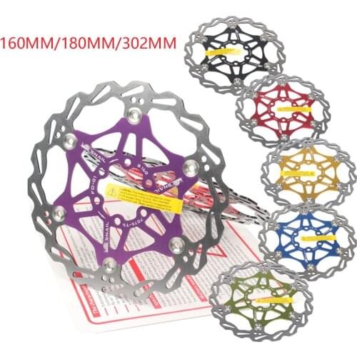 SNAIL Floating Brake Disc Rotor With 6 Bolts MTB Mountain Bike Hydraulic 160mm 180mm 203mm Brake Pad Downhill Bicycle Accessorie