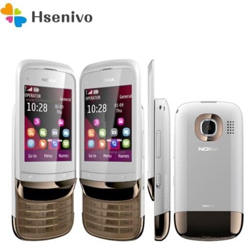 C2-02 Refurbished Unlocked Original C2-02 Unlocked Nokia C2-02 single sim card mobile phone one year warranty refurbished