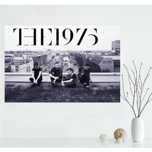 Y530L56 Custom The 1975 band from Manchester UK Satin Painting Wall Silk Poster cloth print DIY Fabric Poster F#52