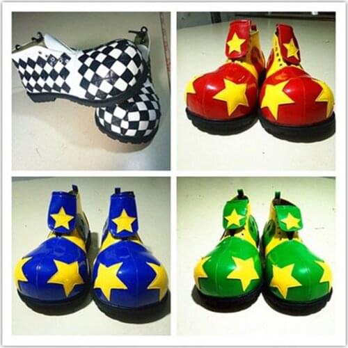 Star clown boots adults funny clown shoes party supplies halloween cosplay prop
