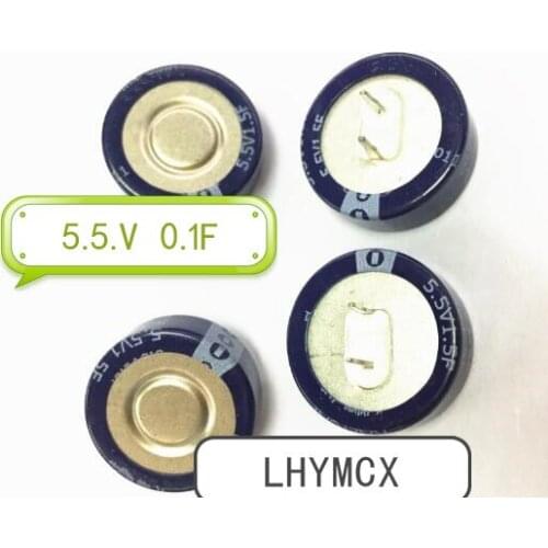 10PCS farad condensador super condensador 5,5 V 0.1F