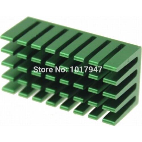 100 Pieces LOT IC Chipset 28mmx14mmx12mm Chip Radiator Aluminum Heatsink