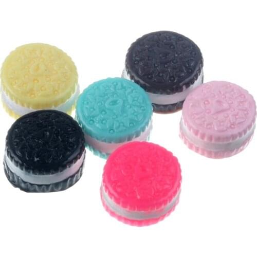 20Pcs 15mm Round Resin Biscuits Cabochon Flatback Decoration Crafts Embellishments For Scrapbooking Diy Accessories
