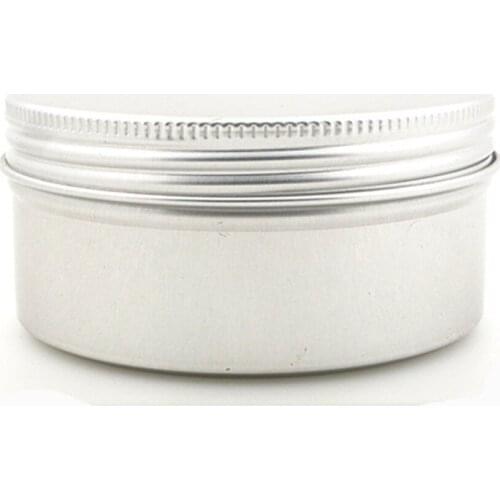 250ml Aluminium Balm Tins pot,comestic containers with screw thread ,Lip Balm Gloss Candle Packaging,cream jar