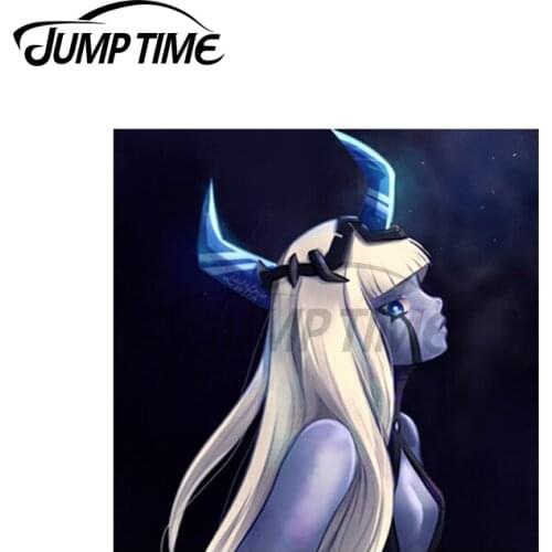 Jump Time 13 x 11.2cm For Klaxosaur Princess Code001 Car Stickers Sunscreen Vinyl JDM Waterproof Anime RV VAN 3D DIY Fine Decal