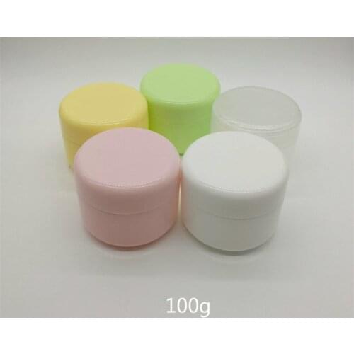 Free Shipping 10pcs/lot 100ml 100 gram 100g plastic jar empty cosmetic containers, sample cream containers, plastic containers
